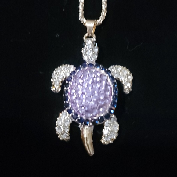 Betsey Johnson Jewelry - NWT Crystal Turtle necklace by Betsey Johnson
